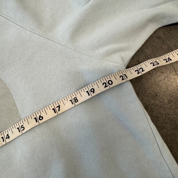 Vintage Y2K The North Face Baby Blue Hoodie Pullover Sweatshirt Women's L - Picture 4 of 5